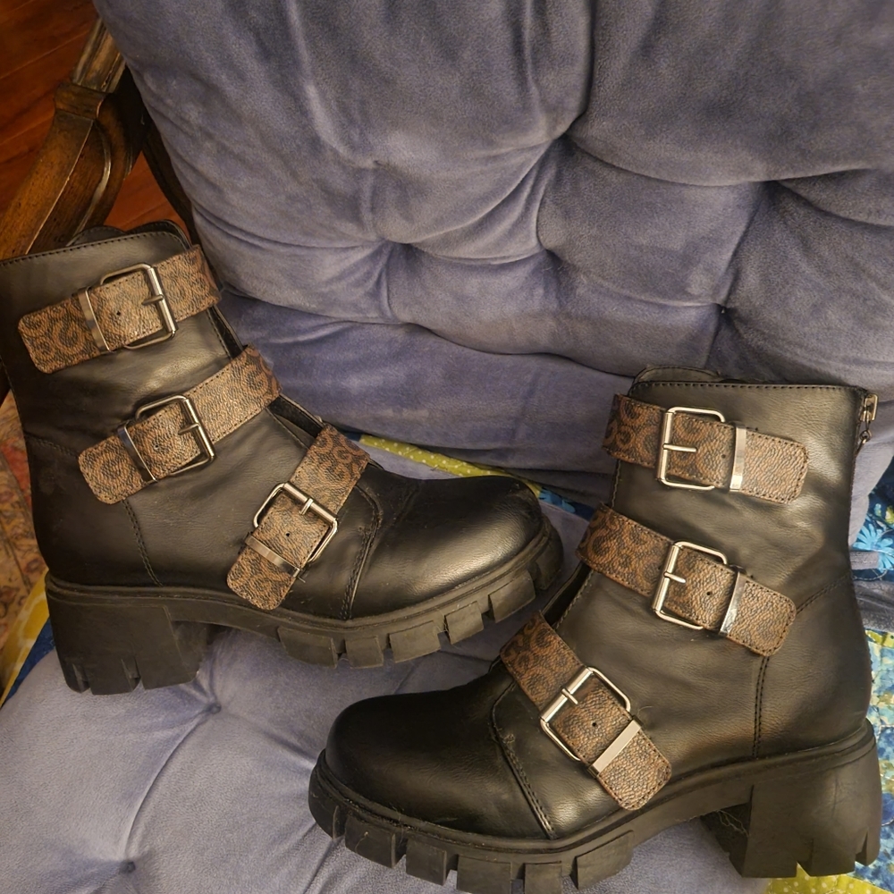 Guess combat style boots